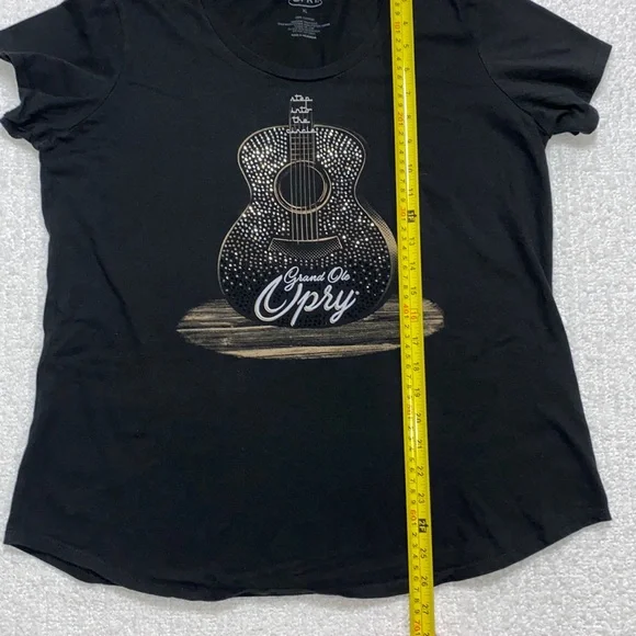 Grand Ole Opry Step Into The Circle Bedazzled Black Short Sleeve Tee Size XL - Picture 8 of 10